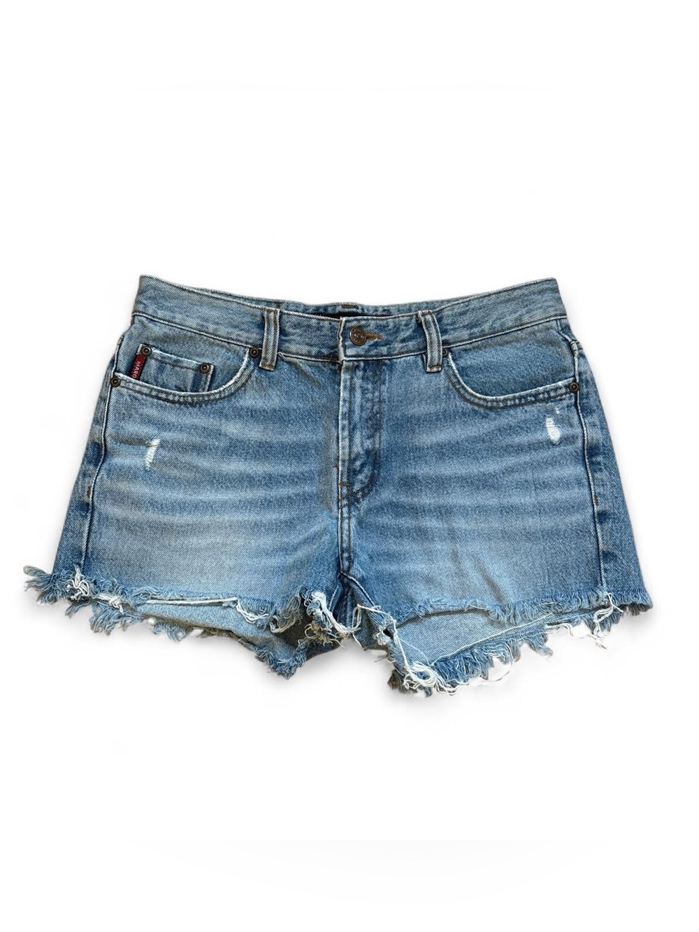 Vintage Maro Catte Distressed Denim Shorts //  Y2K Cutoffs Blue Jean